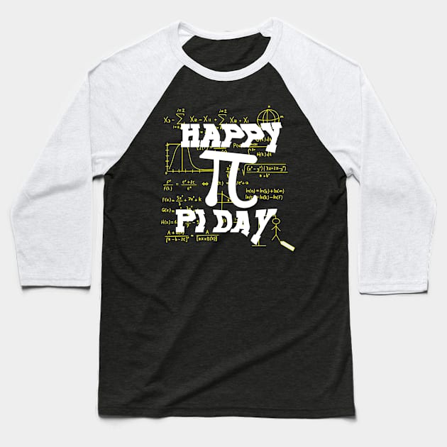 Happy pi day Baseball T-Shirt by TeeDesignMaster